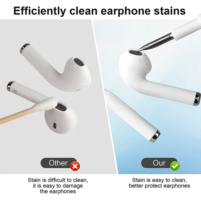 Xiaomi Yopin Cleaner Kit Airpods Pro 1 2 Fülhallgató Tisztító Tollkefe Bluetooth -Tok Szerszámok A Huawei Samsung Számára - Image 5