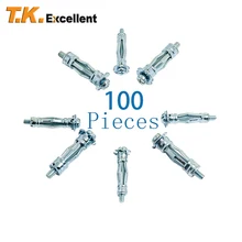 

100 Pcs Molly Bolt Hollow Drive Wall Anchor Screws 8*34+11*36 Assortment Kit