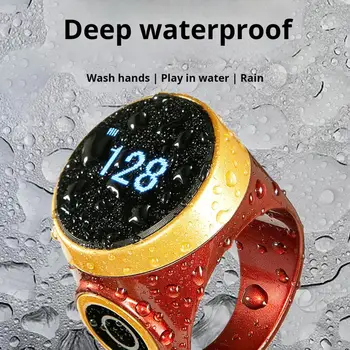 Electronic Smart Tally Counter Waterproof Button Tally Ring Rechargeable Time Reminder Finger Ring Counter Clicker 3