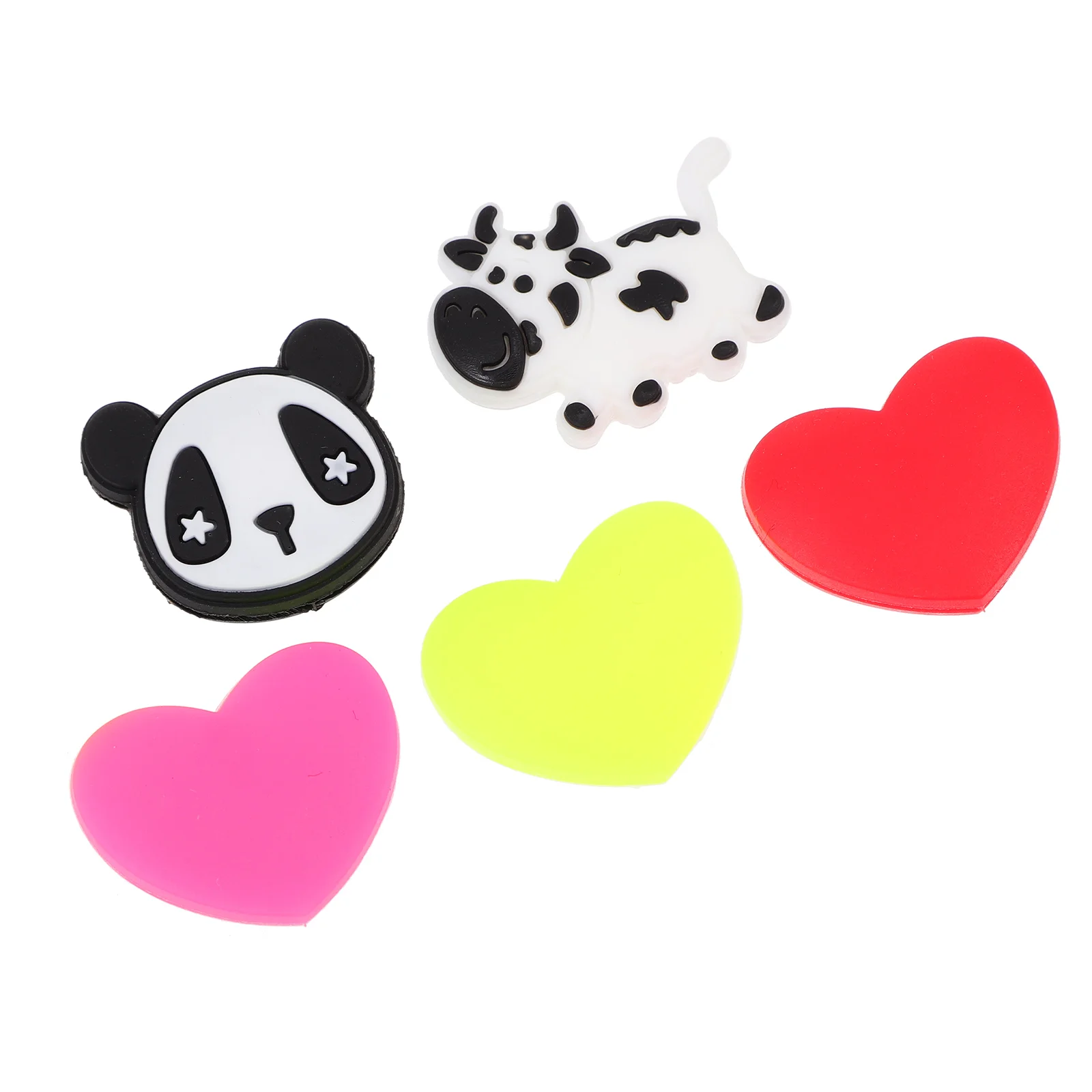 

5 Pcs Tennis Racket Heart-shaped Shocking Absorber Silicone Creative Vibration Dampener Silica Gel