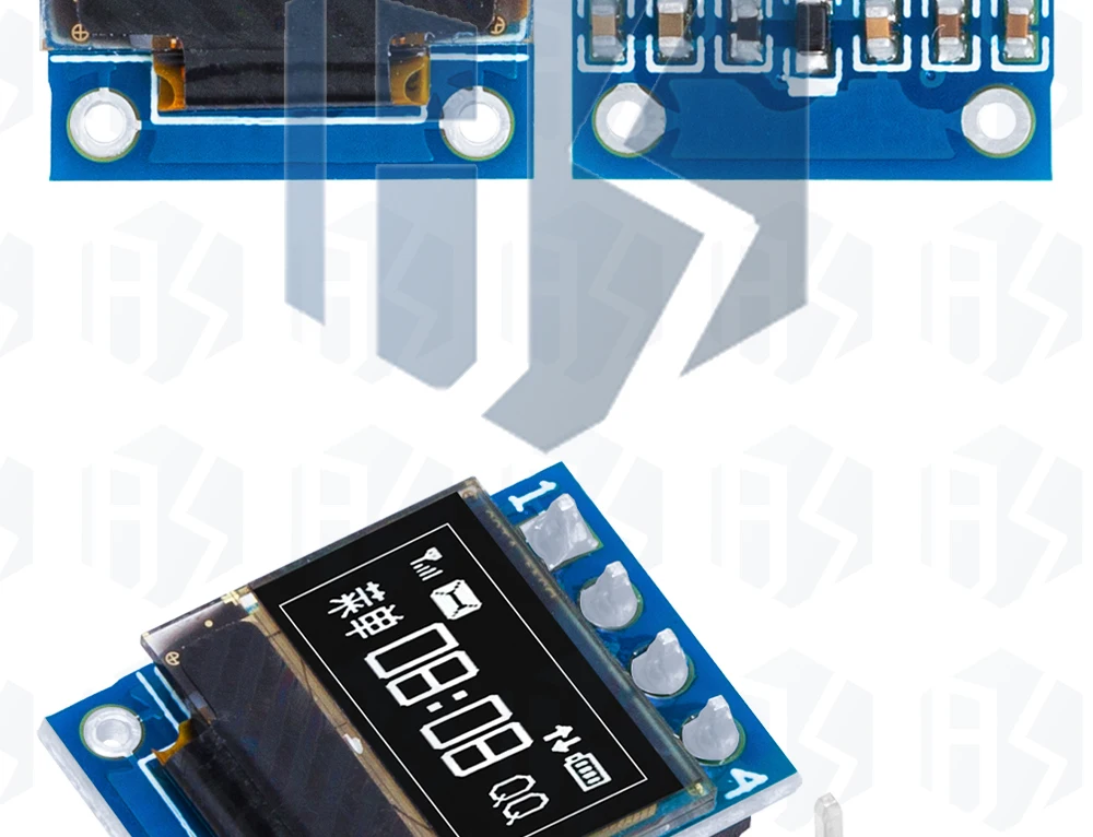 0,42" 0,42 Zoll weißes OLED-Display LCD-Modul 72X40 serieller Bildschirm weiße Farbe I2C IIC/SPI-Schnittstelle SSD1315 72*40 für Arduino – Detail 28