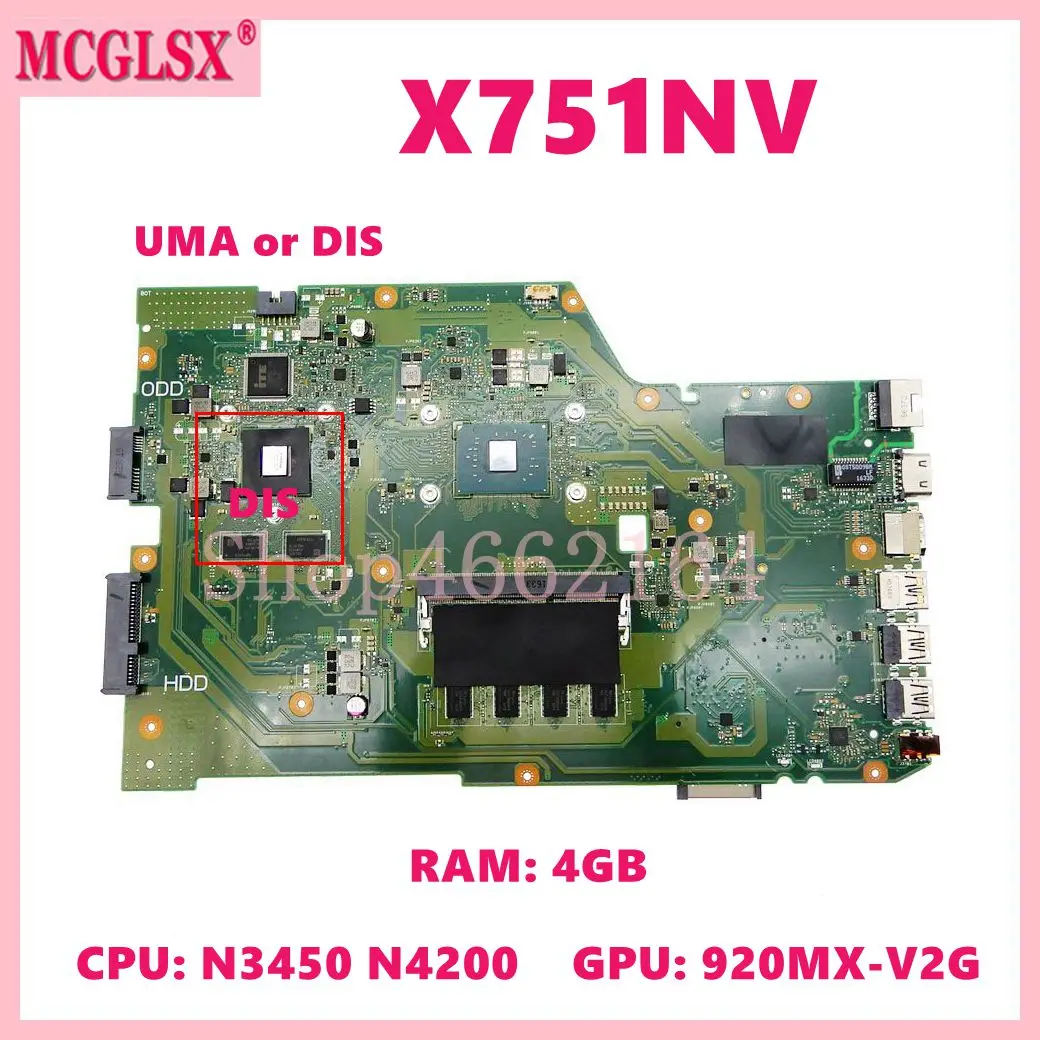 x751nv-with-n3350-n3450-n4200-cpu-4gb-ram-uma-dis-notebook-mainboard-for-asus-x751-x751n-x751na-x751nv-laptop-motherboard