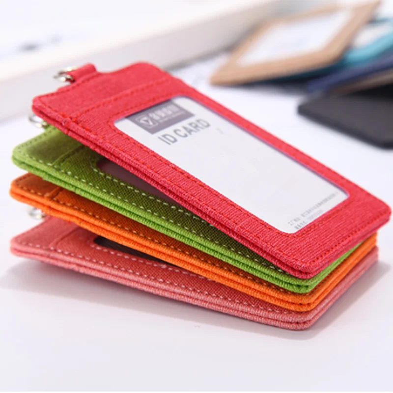 Retractable Lanyards ID Badge Holder Leather Porte Bus Pass Case Cover slip Men Women's Bank Credit Card Holder Strap wallet card holder,card holder,credit card holder,id card holder,id card case