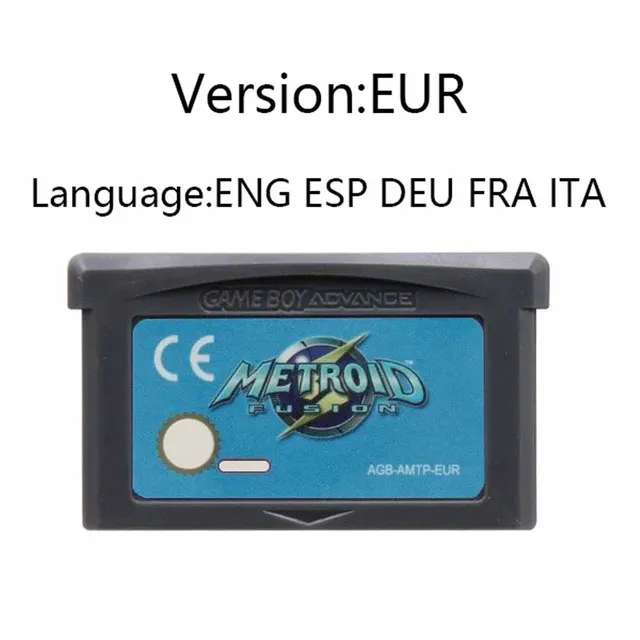 32-bit Video Game Cartridge Console Card  Metroid Series GBA Game Fusion Zero Mission for GBA/NDS/USA/EUR Version 5