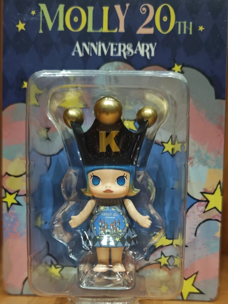 한정판 POP MART 애니메이션 피규어 100%메가 포얄 몰리 20주년 K 시리즈 미스터리 박스 블라인드 박스 인형 장식품 선물