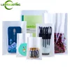 100PCS Clear Front Open Top Packaging Bag DIY Plastic Food Snack Toys Beaf Candy Sugar Tea Heat Sealing Gift Storage Pouches 1
