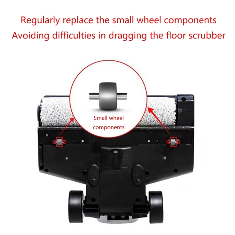 2Pieces Convenient Replacement Wheel Wheel Modules Vacuum Cleaner Wheel Vacuum Cleaner Caster for Floor Machine