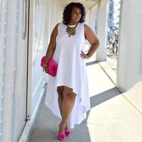 Plus Size Fashionable Elegant Women's Dress Amazon 3042 Sexy Round Neck Casual Clothing European American Style - Image 4