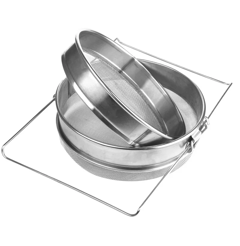 Stainless Steel Beekeeping Honey Strainer, Double Layer Honey Filter, Settling Tank, Colanders, Beekeeper Supplies