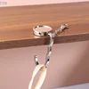 Fashion Simple Round Metal Folding Bag Hook Holder Portable Handbag Hooks Keychain Table Side Hangers Multipurpose Non-Slip Hook 1
