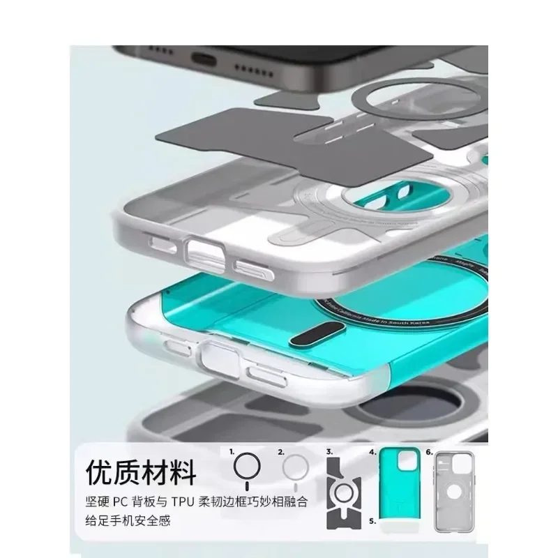 C1 Magsafe Case For Iphone 13 14 15 Pro Max Plus Ultra Hybrid AC1 Hard Magnetic Protective Cover With Box