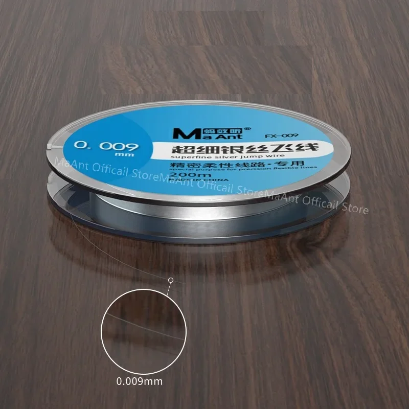 MaAnt 구리 0.01 0.02 0.09 Mm 휴대 전화 컴퓨터 마더 보드 배터리 터치 ID 점프 와이어 수리를위한 플라잉 납땜 점퍼
