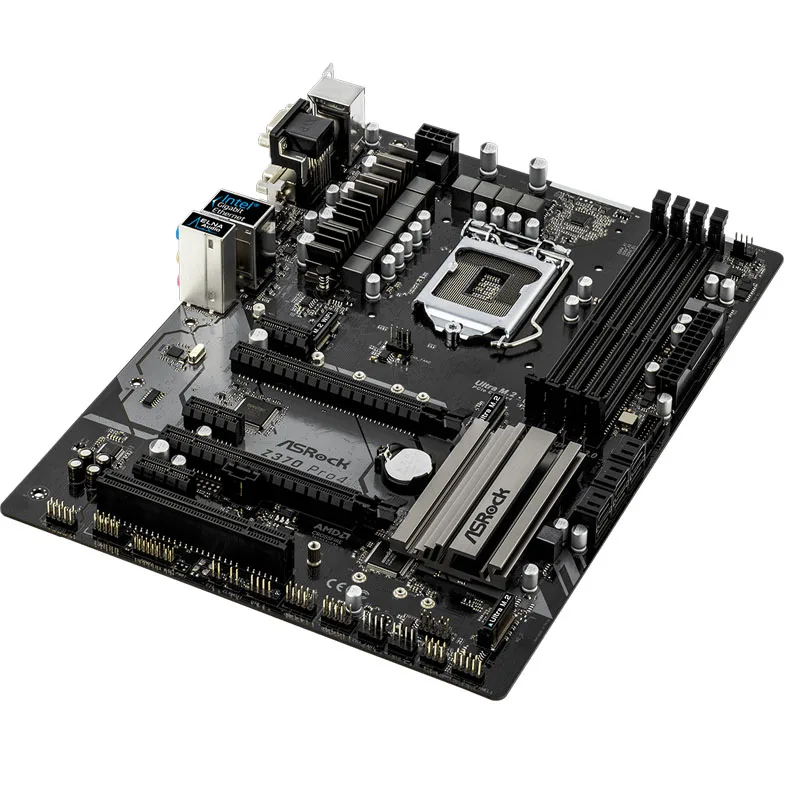 ASRock Z370 Pro4 Desktop Motherboard With Intel Z370 Z370M DDR4 