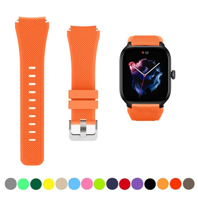 Versatile Silicone Smartwatch Band - Available in 20mm/22mm