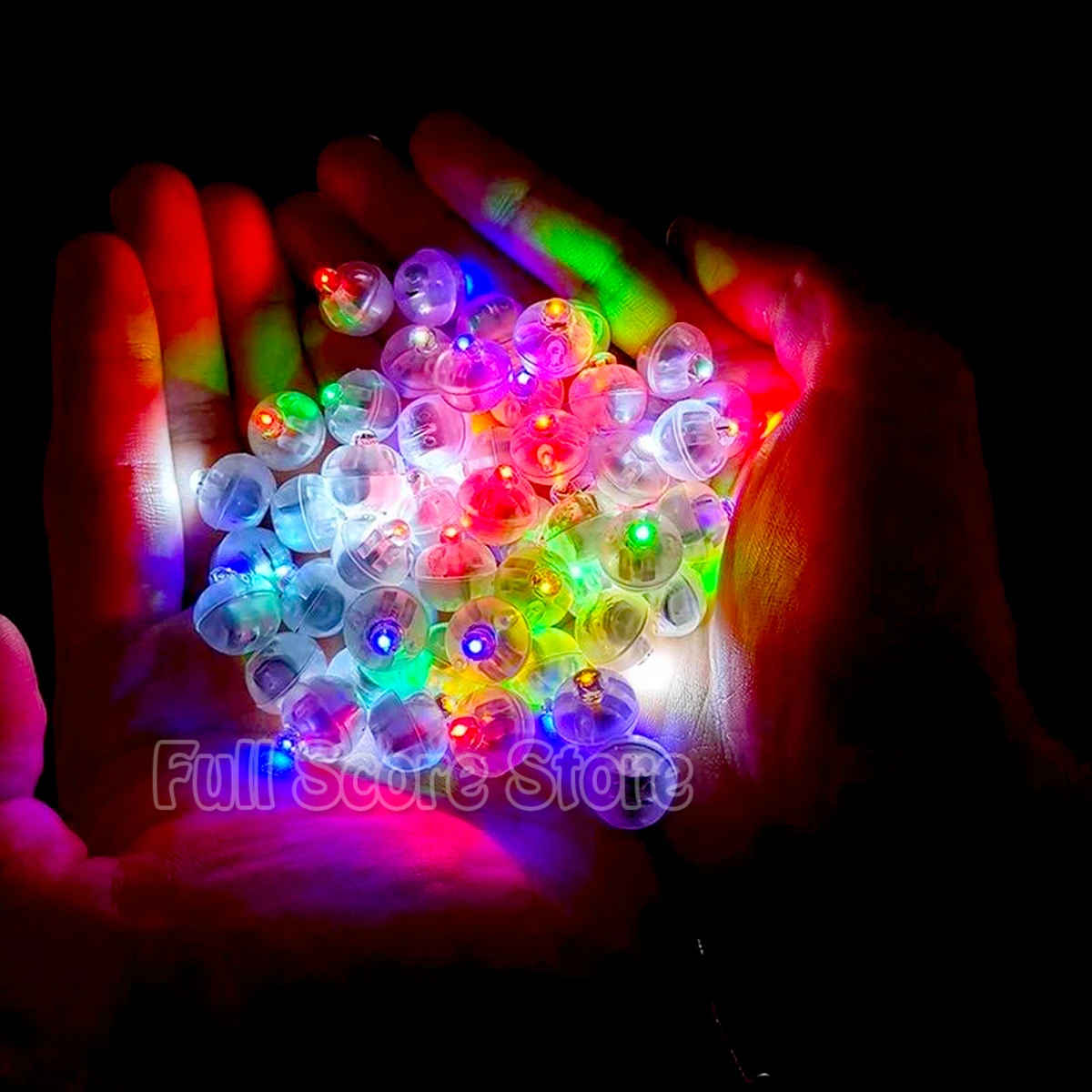 300Pcs Luci Colorate A Palloncino A Led Glow Flash Ball Lamps Paper Mini Lantern Balloon Lamp Christmas Halloween Party Decoration