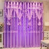 1 Panel 140cm Width Double Layer Curtain for Girls Bedroom Princess Style Jacquard Girls Curtains with Valances 2