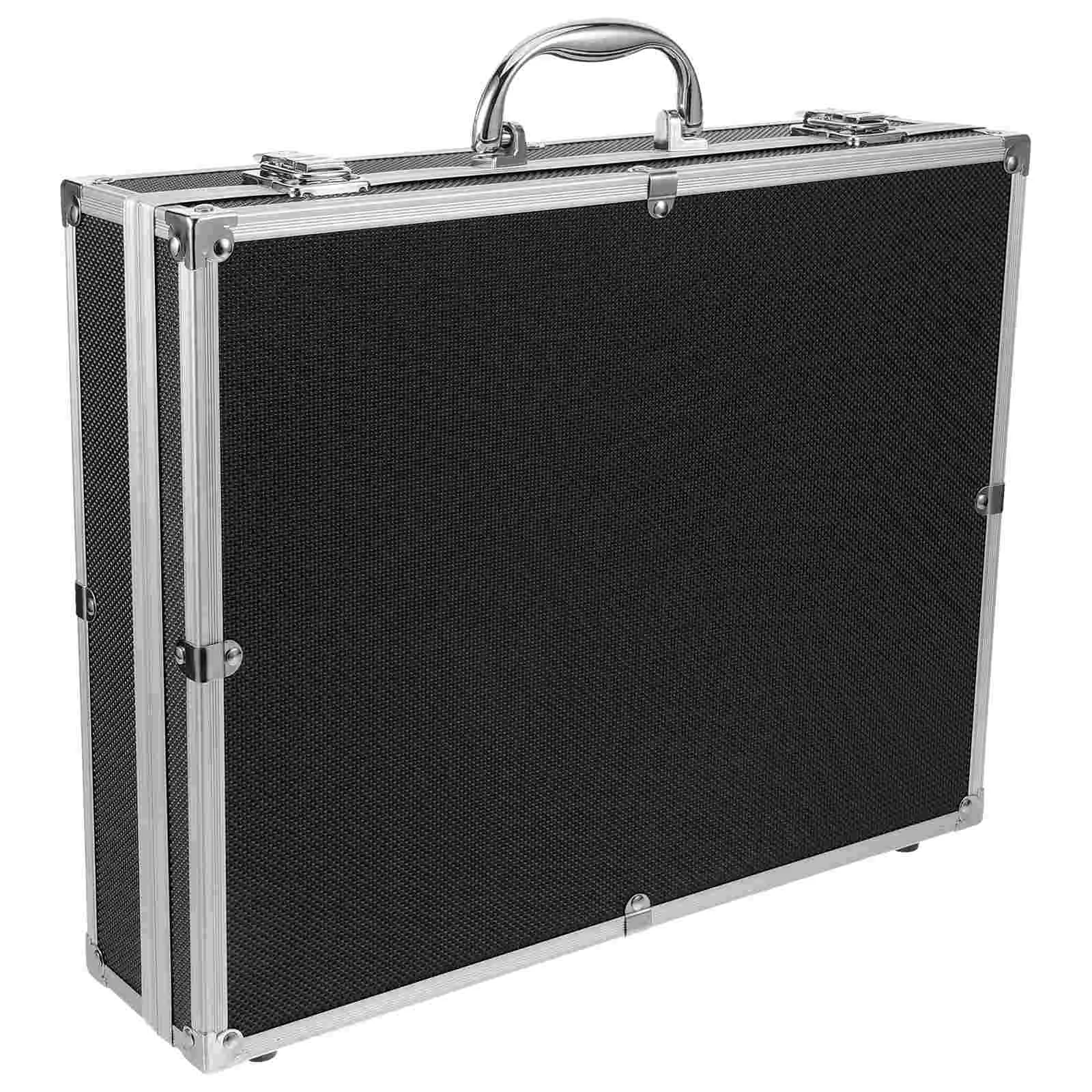 

Microphone Case with Handle Organizer Protective Box Bag Aluminum Alloy Accessories