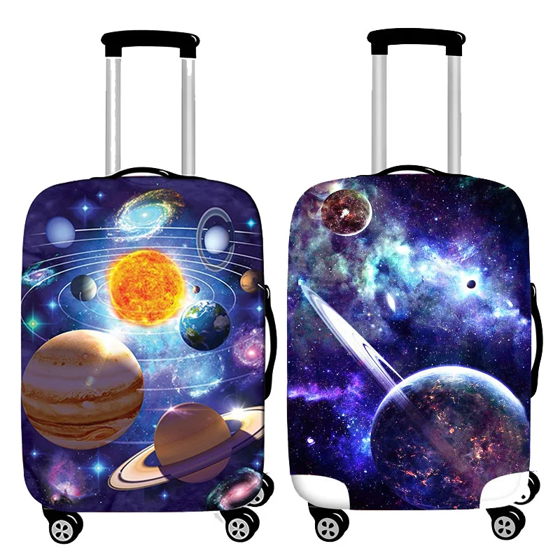 

Suitcase Protective Cover 3D Starry Sky Pattern Trolley Case Dust Cover Thicken Stretch Cloth Luggage Luggage Cover 19-32 Inch