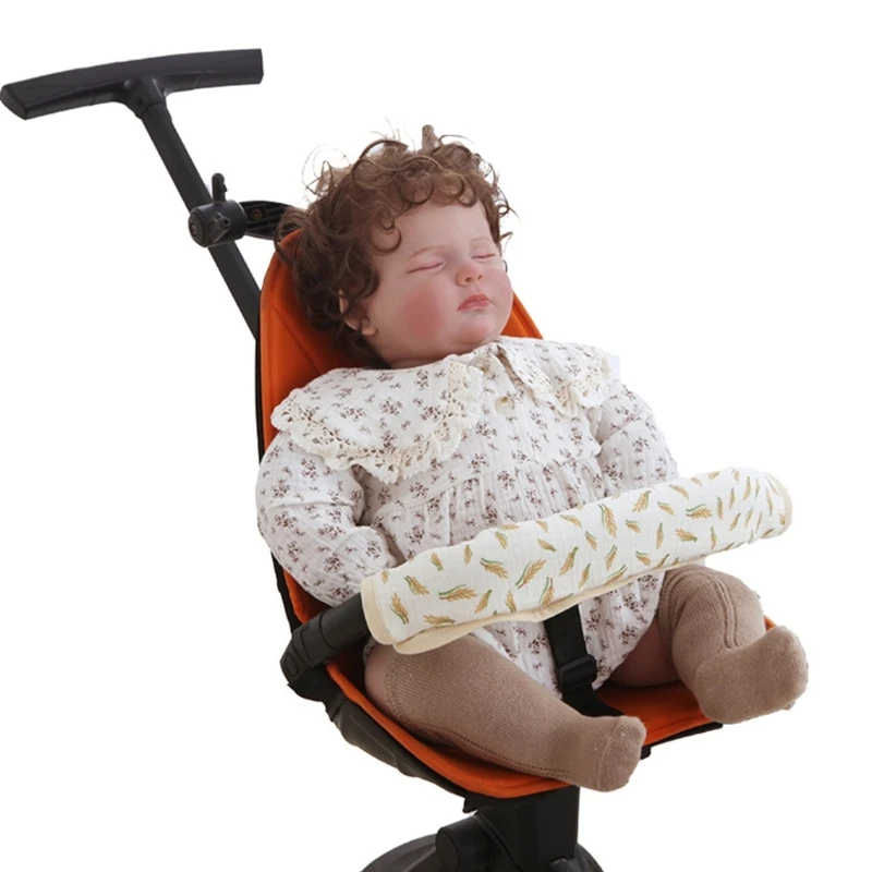 Baby Stroller Armrest Sleeve Cover Protector Stroller Handlebar Sleeve Cover Seat Belt Shoulder Burp Cloths