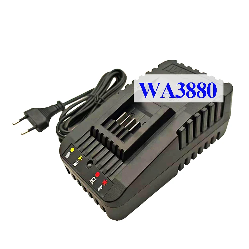 Worx WA3880 리튬 배터리 충전기 용 전동 공구 액세서리 20V WA3551 WA3572 WA3550 WA3553 WG629 WA3760 WA3860 WG169E WG549E