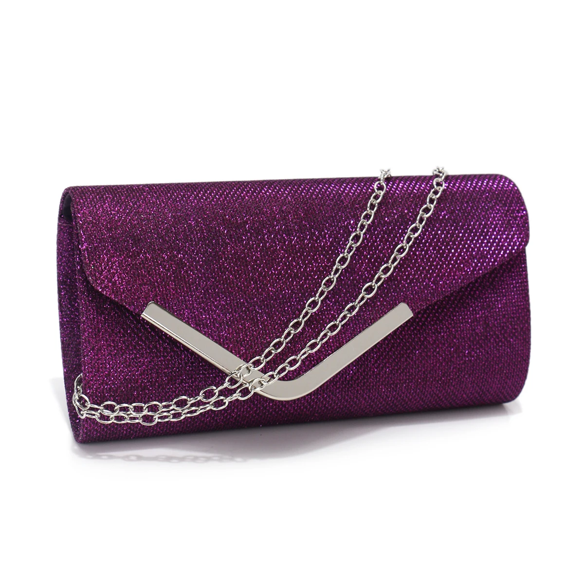 Sequins Evening Clutch Bags for Women Metal Party Wedding