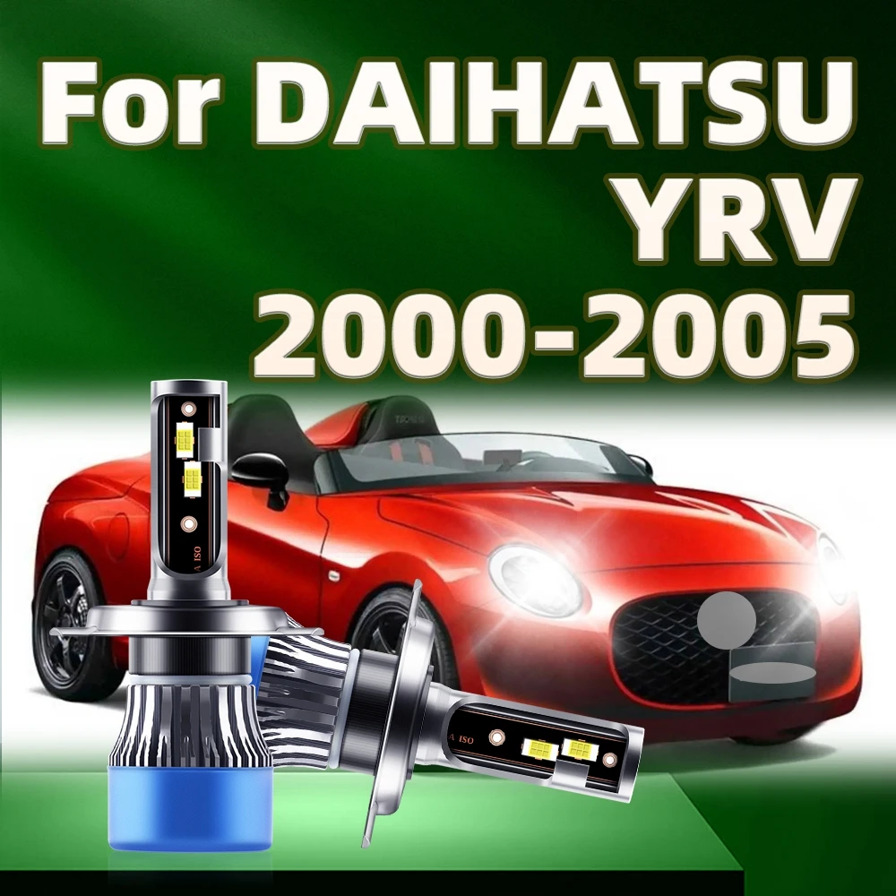 

LED Car Headlight 30000LM 3570 CSP Chip H4 6000K White Headlamp For DAIHATSU YRV 2000 2001 2002 2003 2004 2005