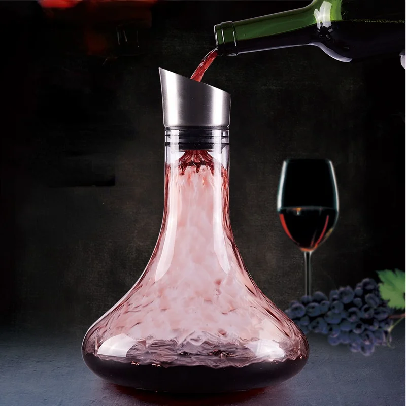 

Fast Breathing Crystal Premium Wine Dispenser Is Vivid, Suitable for Wine Dispenser, Bottle Set, European Tools 1800ML