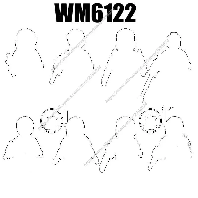 

Фигурки героев фильма WM6122, Аксессуары для строительства, кубики, игрушки WM2211 WM2212 WM2213 WM2214 WM2215 WM2216 WM2217 WM2218