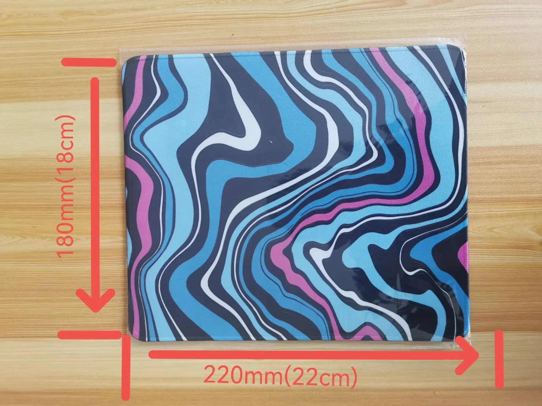Marble desk pad with smooth fabric surface