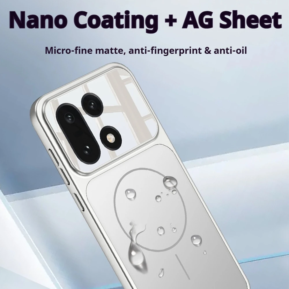 Slim Matte Shockproof Phone Case with Full-Coverage Protection and Wireless Charging Compatibility