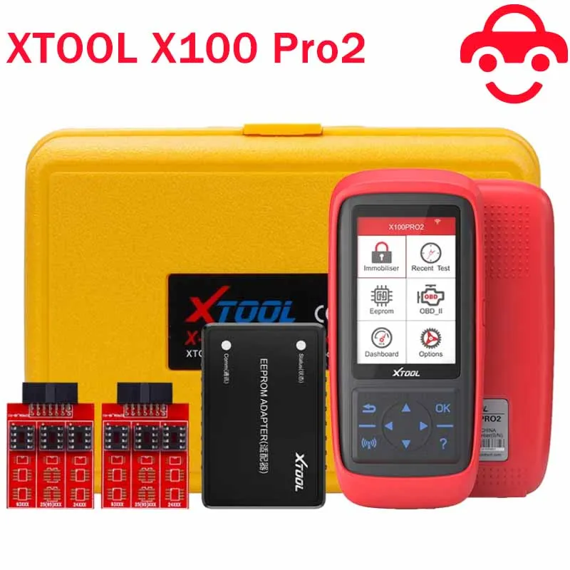 

XTOOL X100 Pro2 Auto Key Programmer IMMO Car Diagnostic Tools OBD2 Diagnostic Automotive Scanner with EEPROM Adapter Free Update