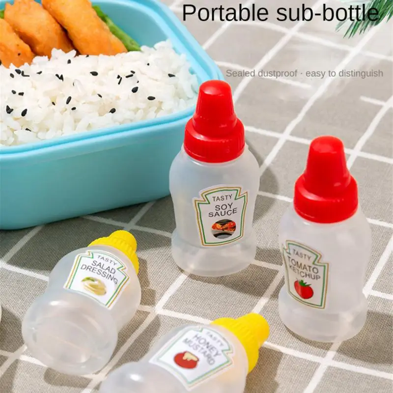 Tohuu Portable Sauce Bottle Tomato Ketchup Honey Salad Dressing Container  Portable Sauce Jars Lunch Box Dressing Dispensers For Kids Adults Bento Box  designer 