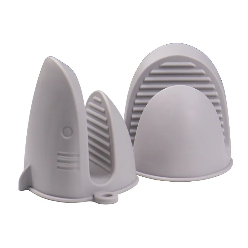 Thickened Silicone Oven Mitts Shark Shape for Kitchen Cooking Air Fryer Microwave Heat Resistant Gloves