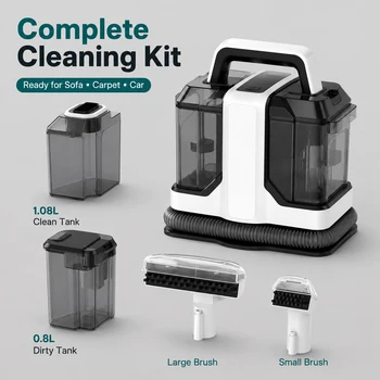 SIHAO 750W 15KPa Handheld Spot Cleaner, Spray Suction Integrated Carpet & Upholstery Vacuum for Sofa Pet Car Stain Cleaning 1