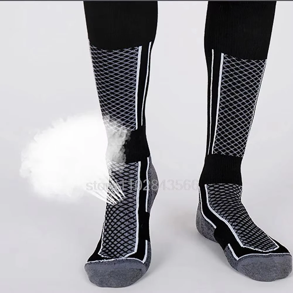 Ski Stockings Ski Thermal Socks Men Women Winter Long Warm Compression Socks Ski Hiking Snowboarding Climbing Sports