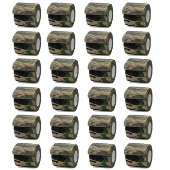 1/6/10/15Pcs Classic Camouflage Invisible Tape Camo Form Reusable Self Cling Camo Hunting Rifle Fabric Tape Wrap Outdoor Camping