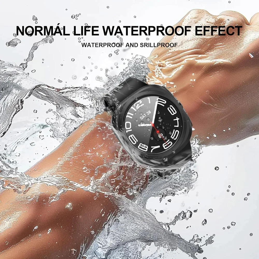 Premium Glass & Case Protector Bumper Shell for Smartwatches - Matte Finish