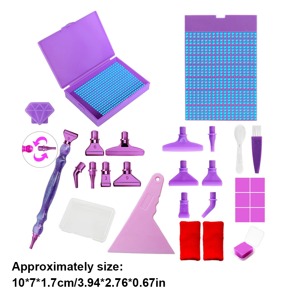 Diamond Painting Tool Set with Beads Sorting Case and Pen