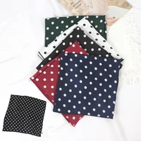 Fashion Dot Neck Scarf 50cm Square Handkerchief for Women Hair Band The New Year Gift Print Bandana Ladies Daily Accessories 1
