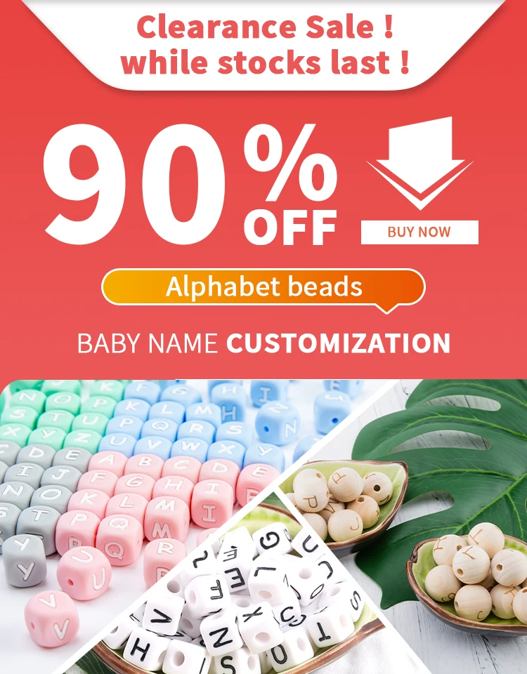 Let's Make Beech Wood 50pc Wooden Ring 40/55/60/70mm Wooden Teether DIY Bracelet Crafts Gift Teething Accessory Baby Teether