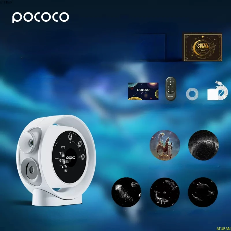 POCOCO Home Planetarium Star Projector: Ultra Clear Galaxy Projector for  Bedroom