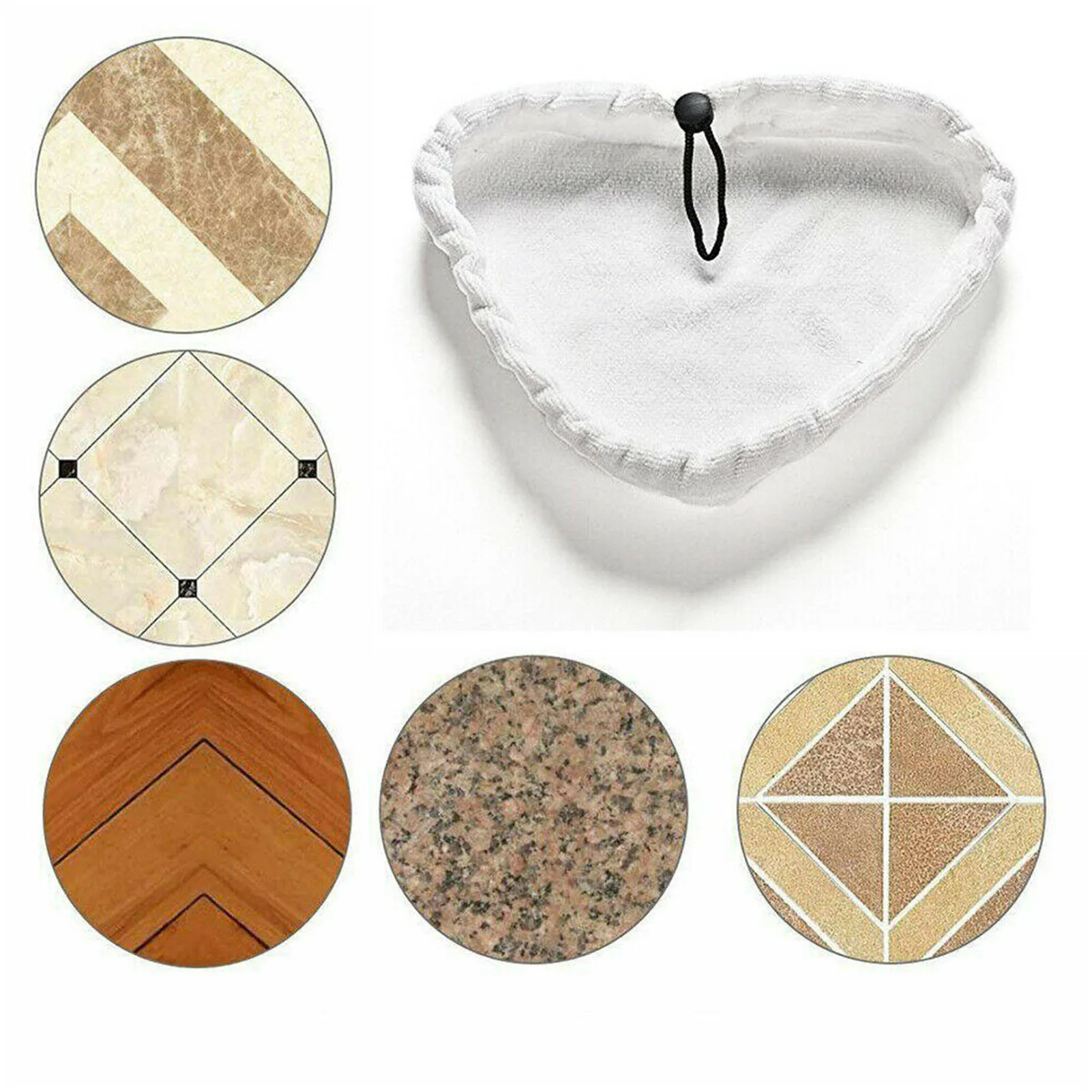 Microfiber Steam Mop Pads Replacement Pads Compatible With H20 Mop X5 Triangle Washable Steam Mop Pads Microfibre Cloth 2