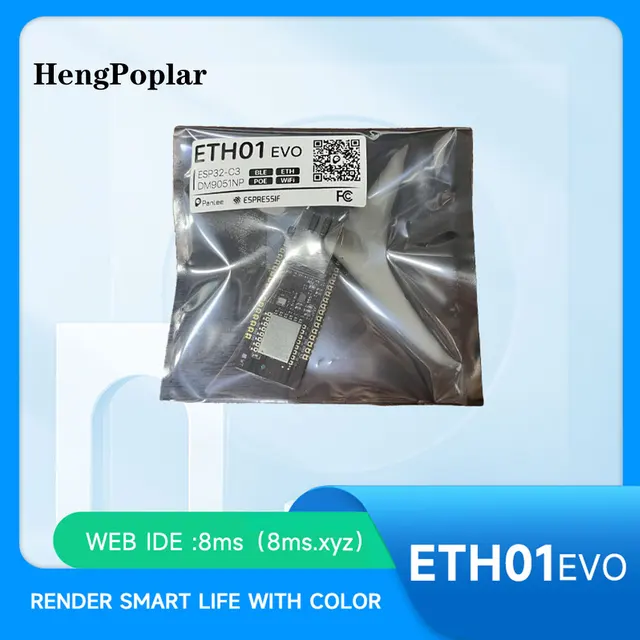 ETH01-EVO ESP32-C3 WiFi Bluetooth-совместимый Ethernet 3 в 1, шлюз IoT, резервный шлюз Poe, положение связи 4
