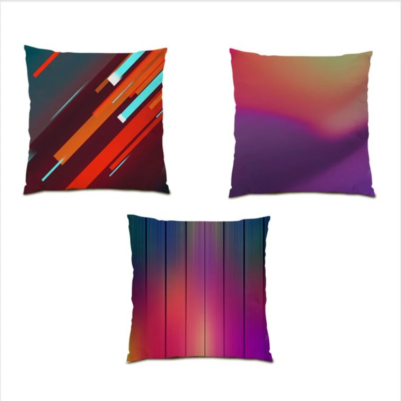 

Velvet Living Room Decoration Graffiti Throw Pillow Covers Color Geometry Street Art Cushion Cover 45x45CM Bed Home Decor E0099