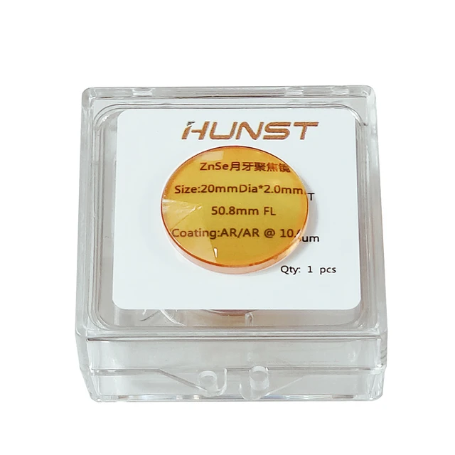 Hunst China CO2 ZnSe  Focus Lens Dia.12 18 19.05 20mm FL38.1 50.8 63.5mm for Laser Engraving Cutting Machine Spare Parts 6