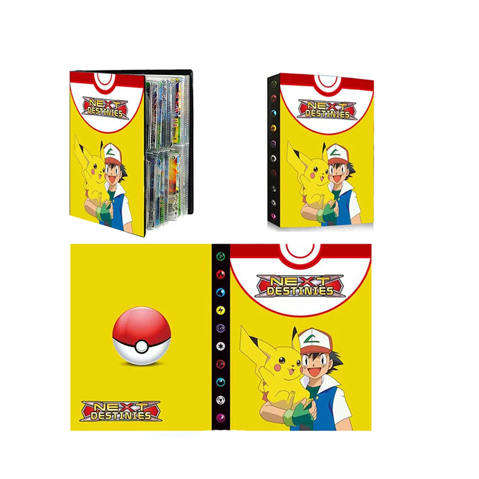 240Pcs   Charizard 앨범 북 애니메이션 게임 카드 VMAX GX EX 홀더 컬렉션 폴더 어린이 팬들을위한 멋진 장난감 선물