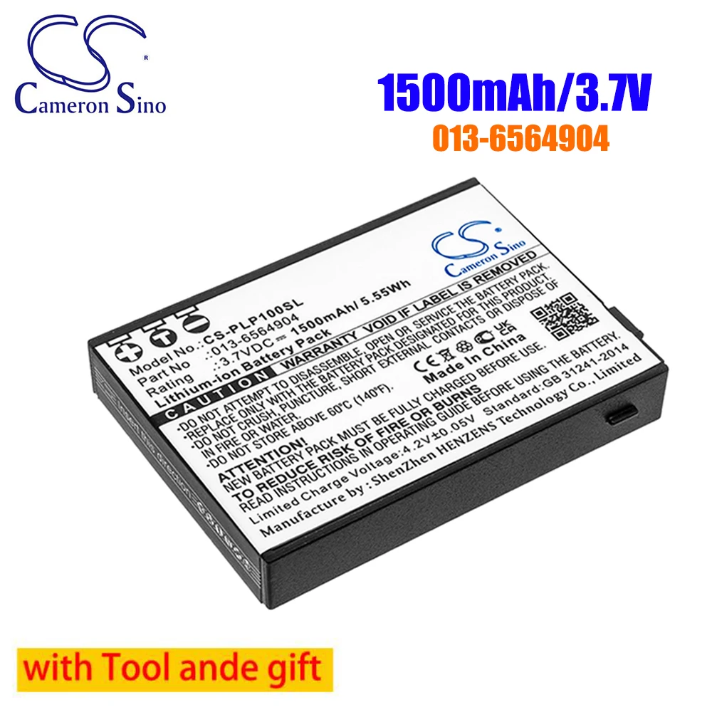 

CameronSino 013-6564904 Media Player 1500mAh 3.7V Battery for Plextalk PTP1 Pocket Daisy Player PTP1