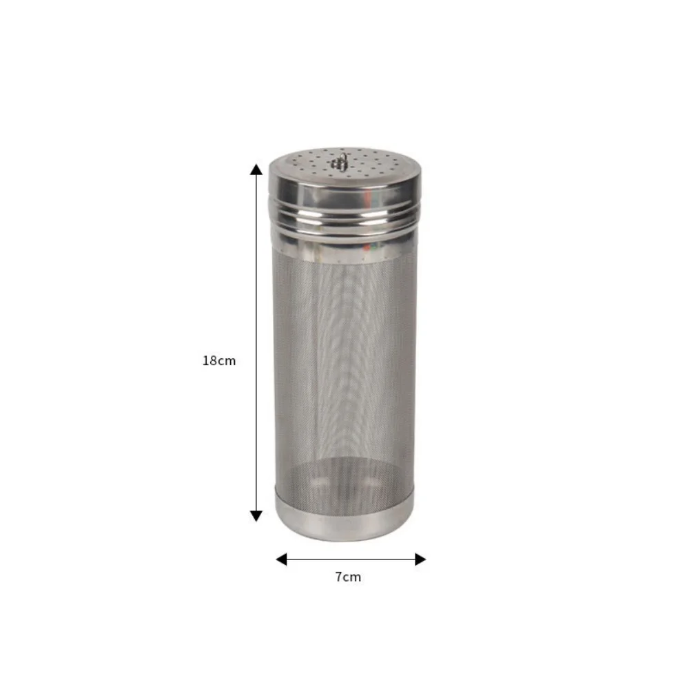 Beer Craft Beer Filter Cartridge with lid 7x18cm,Craft Filter Cartridge.Food Grade Stainless Steel 304,Gin Basket