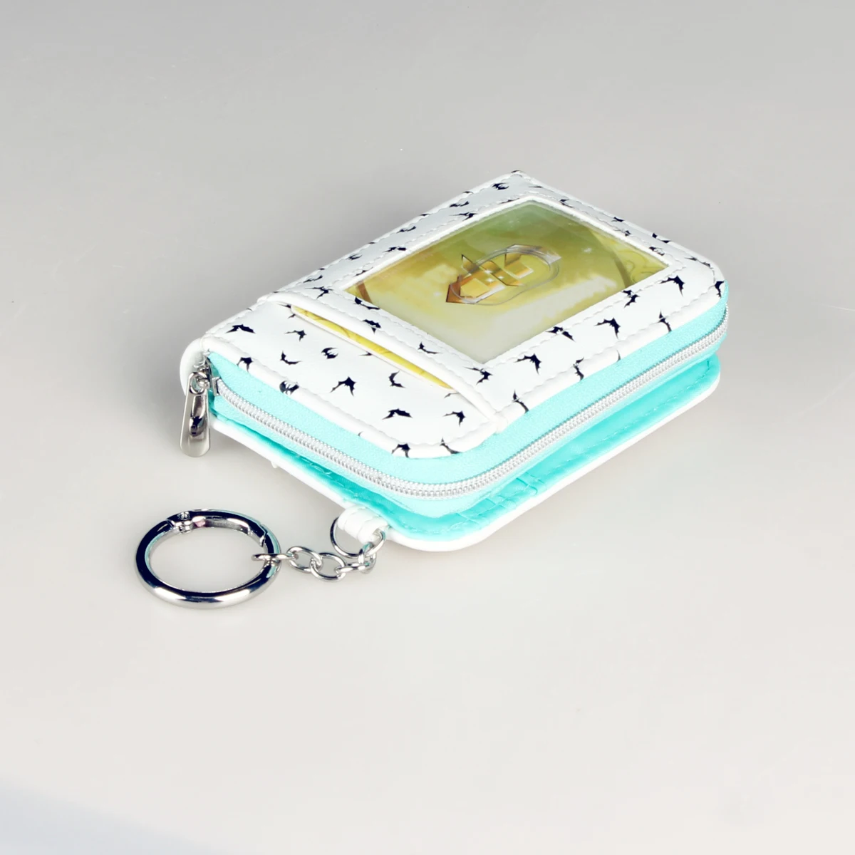 Kawaii Cartoon Design Short Wallet Trendy Clutch Credit Card Holder Faux Leather Card Case