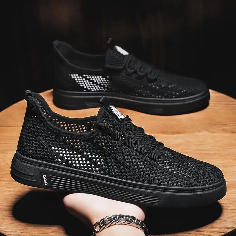 

Fashion Men Casual Shoes summer Breathable Mesh Sneakers Walking Footwear Male Sport Shoes for men flats Zapatillas Hombre